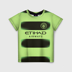 Футболка детская Манчестер Сити форма 2223 третья, цвет: 3D-принт