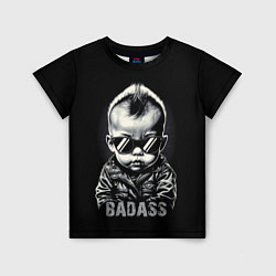 Футболка детская Badass, цвет: 3D-принт