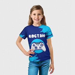 Футболка детская Костян геймер, цвет: 3D-принт — фото 2