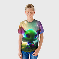Футболка детская Крошка инопланетянин, цвет: 3D-принт — фото 2