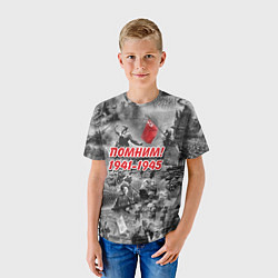 Футболка детская Помним, цвет: 3D-принт — фото 2