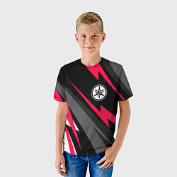 Футболка детская Yamaha fast lines, цвет: 3D-принт — фото 2