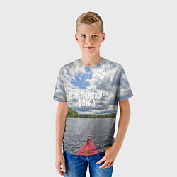 Футболка детская Сплав на байдарке, цвет: 3D-принт — фото 2