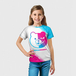Футболка детская Danganronpa neon gradient style, цвет: 3D-принт — фото 2