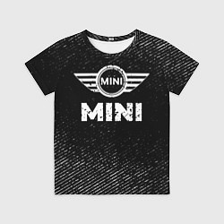 Футболка детская Mini с потертостями на темном фоне, цвет: 3D-принт