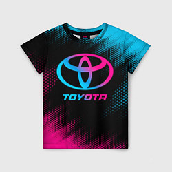Футболка детская Toyota - neon gradient, цвет: 3D-принт