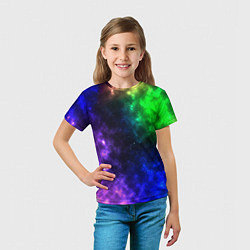 Футболка детская Космос мультицвет, цвет: 3D-принт — фото 2