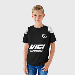 Футболка детская Форма Vici Gaming black, цвет: 3D-принт — фото 2