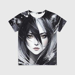 Футболка детская Аниме девушка-лиса, цвет: 3D-принт