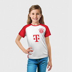 Футболка детская Садио Мане Бавария Мюнхен форма 2324 домашняя, цвет: 3D-принт — фото 2