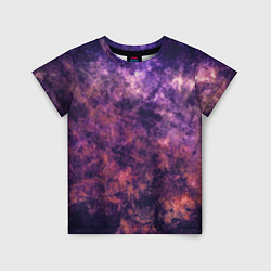 Детская футболка Текстура - Purple galaxy