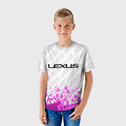 Футболка детская Lexus pro racing: символ сверху, цвет: 3D-принт — фото 2