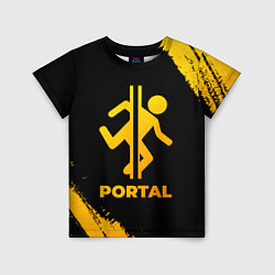 Футболка детская Portal - gold gradient, цвет: 3D-принт