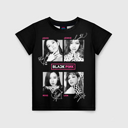 Футболка детская Blackpink K-pop girl, цвет: 3D-принт