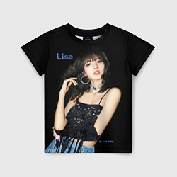 Футболка детская Blackpink Lisa in jeans, цвет: 3D-принт