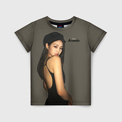 Футболка детская Blackpink Jennie in cap, цвет: 3D-принт