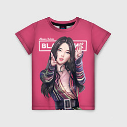 Футболка детская Blackpink Jisoo art, цвет: 3D-принт