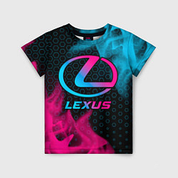 Футболка детская Lexus - neon gradient, цвет: 3D-принт