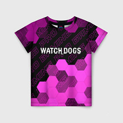 Футболка детская Watch Dogs pro gaming: символ сверху, цвет: 3D-принт