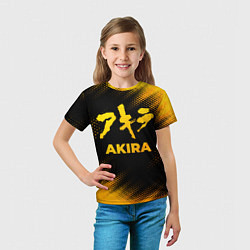 Футболка детская Akira - gold gradient, цвет: 3D-принт — фото 2