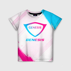 Футболка детская Genesis neon gradient style, цвет: 3D-принт