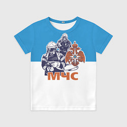 Футболка детская МЧС спасатели, цвет: 3D-принт