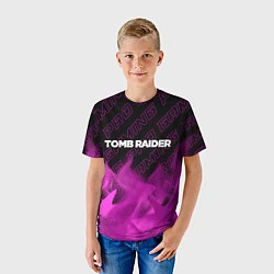 Футболка детская Tomb Raider pro gaming: символ сверху, цвет: 3D-принт — фото 2