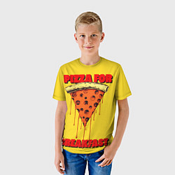 Футболка детская Пицца - Фаст фуд, цвет: 3D-принт — фото 2