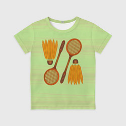 Детская футболка Бадминтон