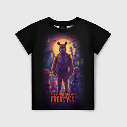 Футболка детская Five Nights at Freddys horror, цвет: 3D-принт