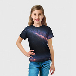 Футболка детская Млечный путь в звездном небе, цвет: 3D-принт — фото 2