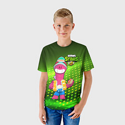 Футболка детская Даг Бравлы зеленый фон, цвет: 3D-принт — фото 2