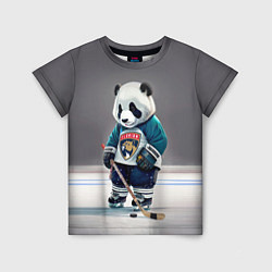 Футболка детская Panda striker of the Florida Panthers, цвет: 3D-принт