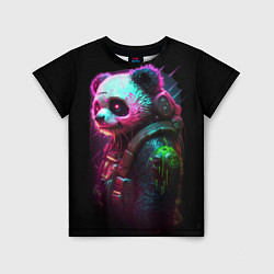 Футболка детская Cyberpunk panda, цвет: 3D-принт