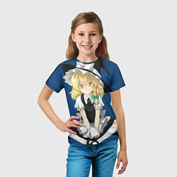 Футболка детская Touhou Project Мариса Кирисаме, цвет: 3D-принт — фото 2