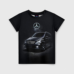 Футболка детская Mercedes black, цвет: 3D-принт