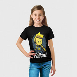 Футболка детская Fallout boy, цвет: 3D-принт — фото 2
