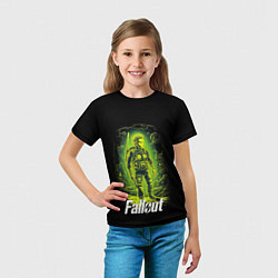 Футболка детская Fallout game poster style, цвет: 3D-принт — фото 2