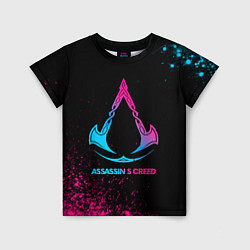 Футболка детская Assassins Creed - neon gradient, цвет: 3D-принт