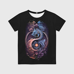 Футболка детская Мифический дракон, цвет: 3D-принт