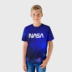 Футболка детская Nasa звёздное небо, цвет: 3D-принт — фото 2