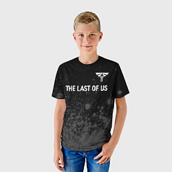 Футболка детская The Last Of Us glitch на темном фоне посередине, цвет: 3D-принт — фото 2