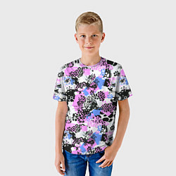 Футболка детская Multicolored wild cats, цвет: 3D-принт — фото 2