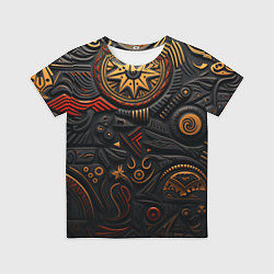 Футболка детская Абстрактный узор в славянской стилистике, цвет: 3D-принт