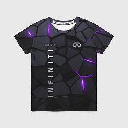 Футболка детская Infiniti - плиты с эффектом свечения, цвет: 3D-принт