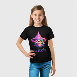 Футболка детская Cartoon witch, цвет: 3D-принт — фото 2