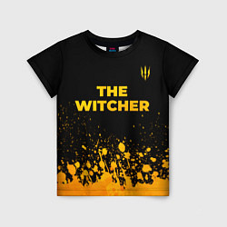 Футболка детская The Witcher - gold gradient посередине, цвет: 3D-принт