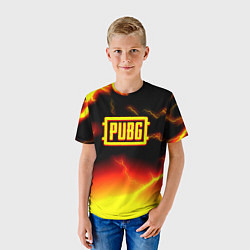 Футболка детская PUBG огненный шторм из молний, цвет: 3D-принт — фото 2