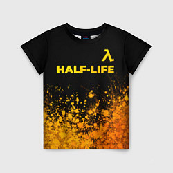 Футболка детская Half-Life - gold gradient посередине, цвет: 3D-принт