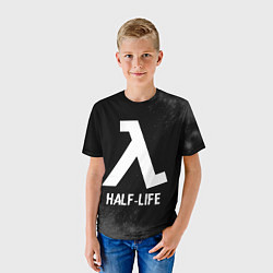 Футболка детская Half-Life glitch на темном фоне, цвет: 3D-принт — фото 2